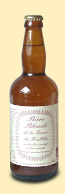 Bières blondes et brunes bio. Bières d'Alsace bio élaborées à la micro brasserie du Kalblin